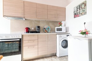 Coffee/tea maker, fridge, microwave, oven - Kathys Apartments - Aristidis in Old town (Old Town Rhodes)