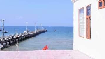 Family Quadruple Room, Sea View | Minibar, desk, WiFi (free), bed sheets