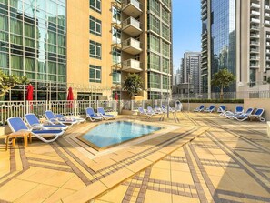 Pool - FIRST CLASS |1BR| Elegance with Burj Khalifa View (Downtown)