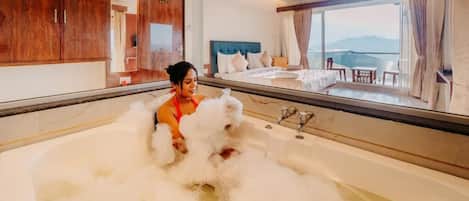 Suite, balcon, vue lac