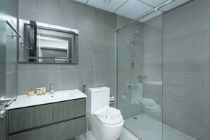 Exclusive Studio, Non Smoking, City View | Bathroom - PVH - Studio BR - Near Miracle Garden (Dubai)