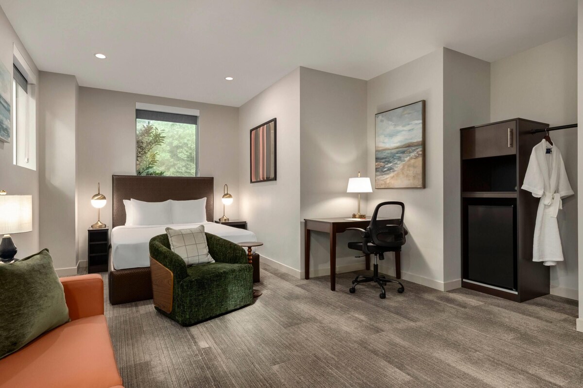 Premium Room, 1 Queen Bed, Non Smoking | Hypo-allergenic bedding available, minibar, laptop workspace