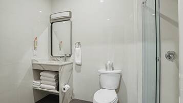 Room, 2 Queen Beds, Non Smoking | Bathroom | Shower, hair dryer, towels, soap