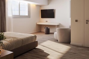 In-room safe, desk, laptop workspace, soundproofing - Wyndham Residences Piraeus Marina Zeas (Piraeus)