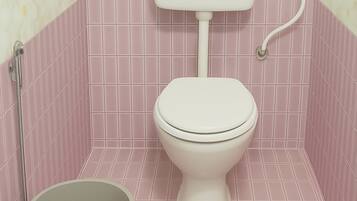 Standard Double Room, Air conditioning | Bathroom | Shower, rainfall showerhead, slippers, towels