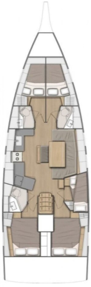 Floor plan - Sun-Kissed Sailing Adventure in the Sporades Islands from Volos, Thessaly (Volos)