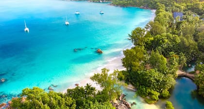 Seychelles Sun-Soaked Sailing: A Pristine Beach Experience from Praslin