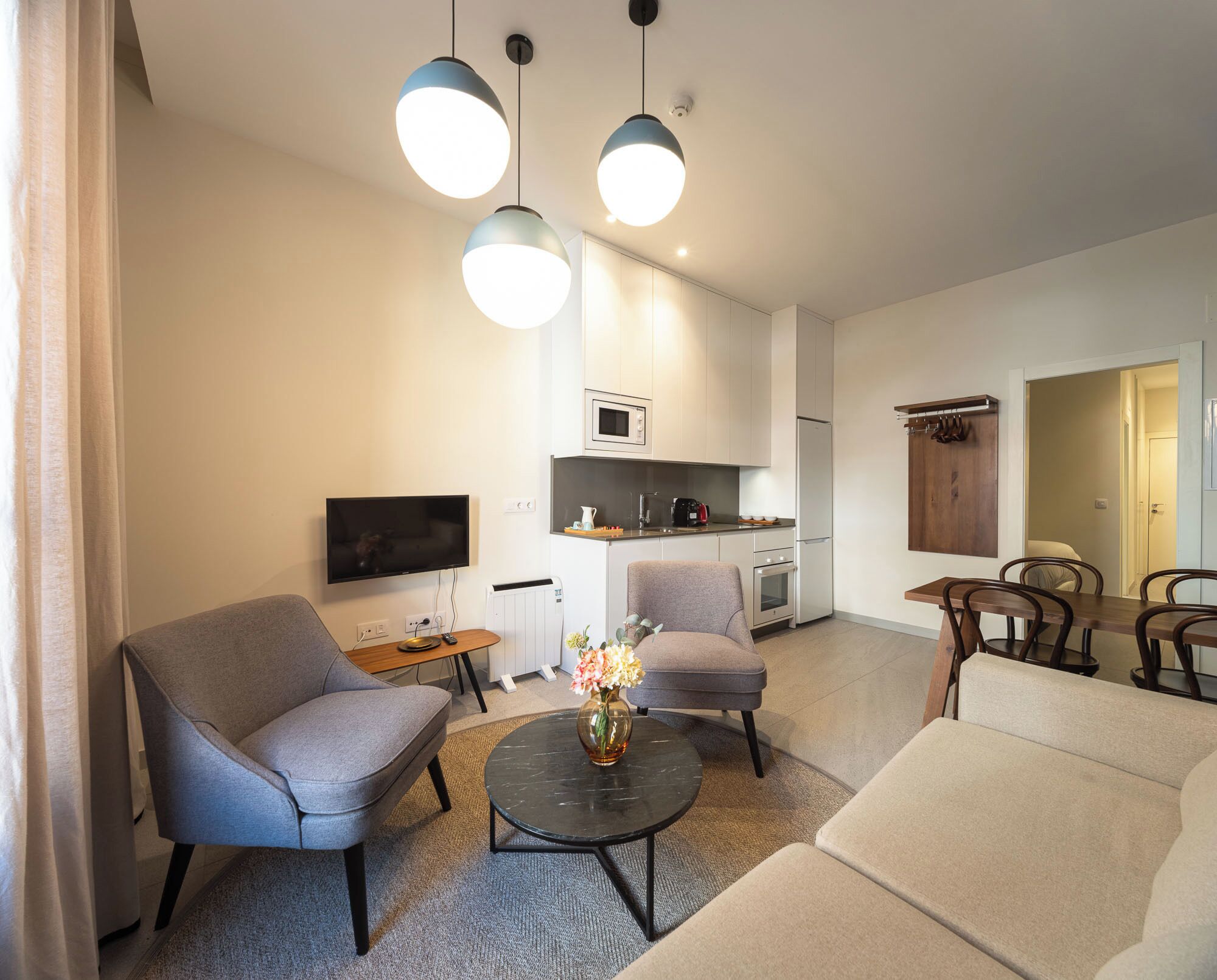 Apartamento, 1 cama de matrimonio con sofá cama | Caja fuerte, tabla de planchar con plancha, wifi gratis