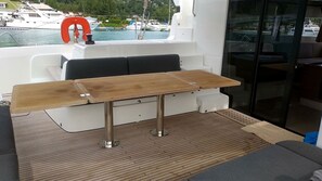 Outdoor dining - Sun-Kissed Sailing Adventure in Isla de Mahe, Seychelles (Providence)