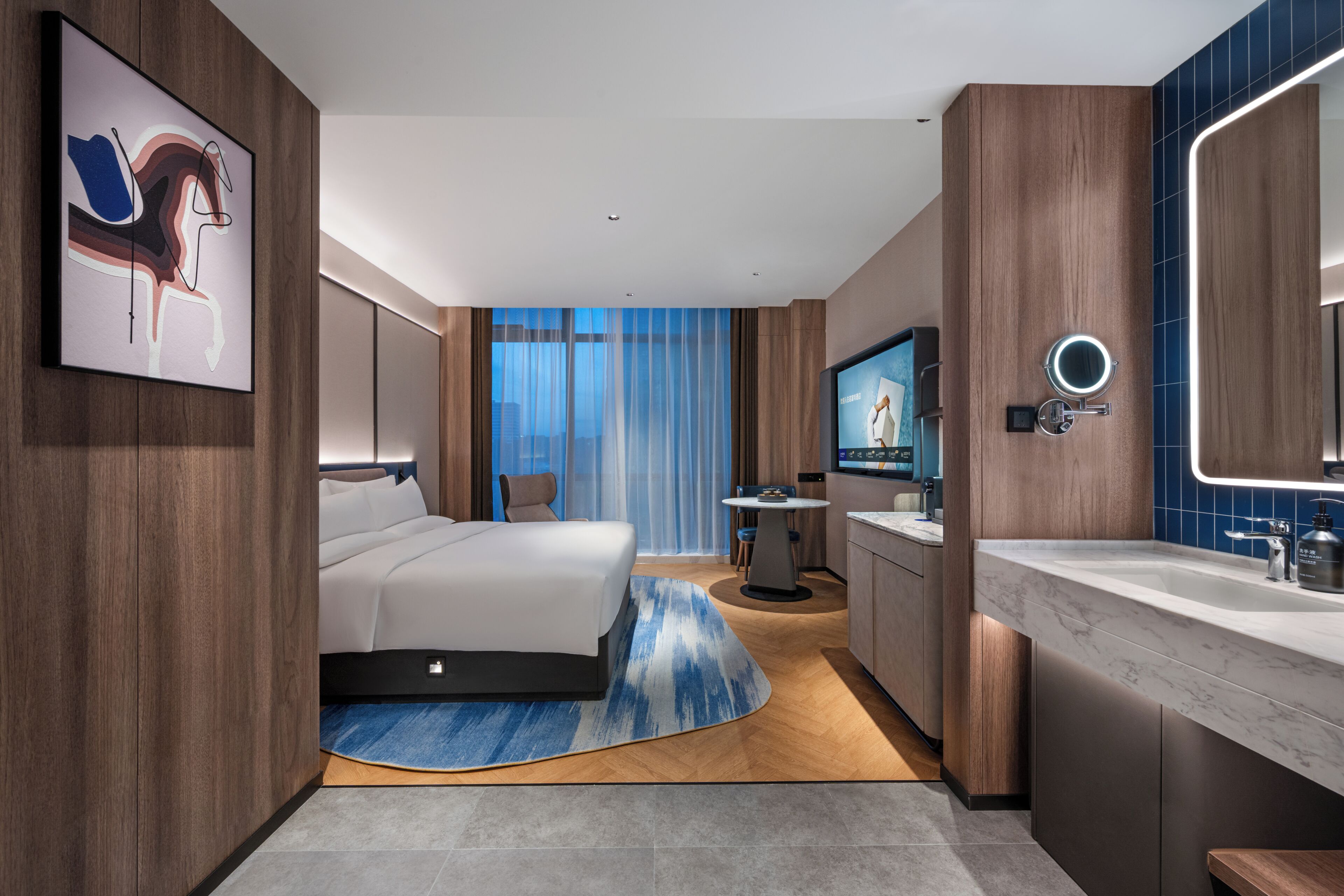 Premium bedding, down comforters, pillowtop beds, free WiFi
