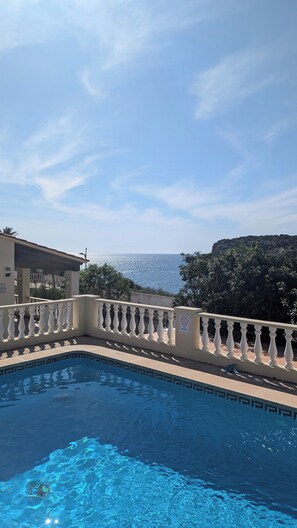 Pool - Menorcan house with private pool, sea views, 10 minutes from the beach. (Cala en Porter)