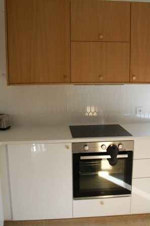 Fridge, oven, stovetop, toaster