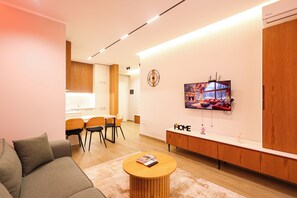 Appartement, vue ville | Coin séjour
