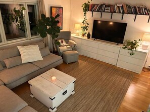 Superior villa, sauna, uitzicht op tuin | Woonruimte