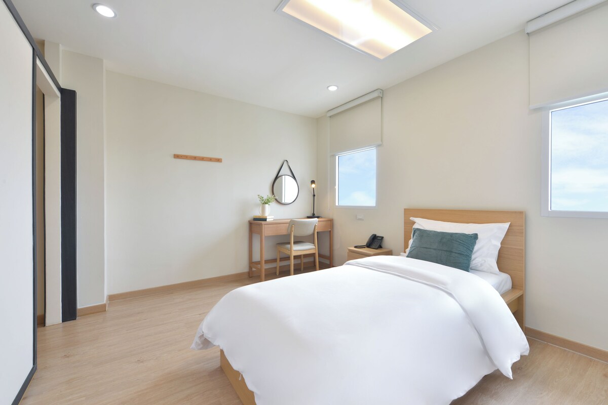 Habitación individual | Wifi gratis y ropa de cama 