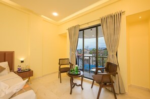 Design Double Room, Pool View | View from room - Aristro Lonavala Hotel with Pool (Lonavala)