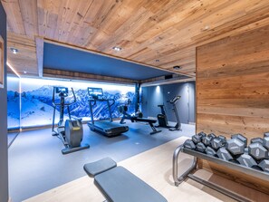 Fitness facility - Elegant ski-in apartment - 6 guests (Huez)