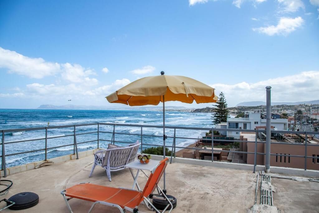 Chambre Panoramique avec lits jumeaux, balcon, vue mer | Terrasse/Patio