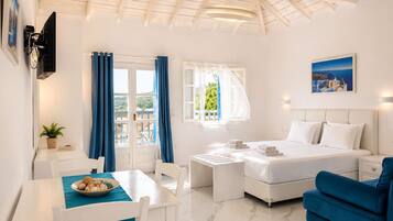 Camera Superior con letto matrimoniale o 2 letti singoli, balcone, vista mare | Una cassaforte in camera, Wi-Fi gratuito