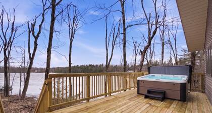 300' Private Beach on All-Sports Lake 27 | Hot Tub, Dock, Pool Table