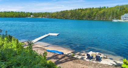 300' Private Beach on All-Sports Lake 27 | Hot Tub, Dock, Pool Table