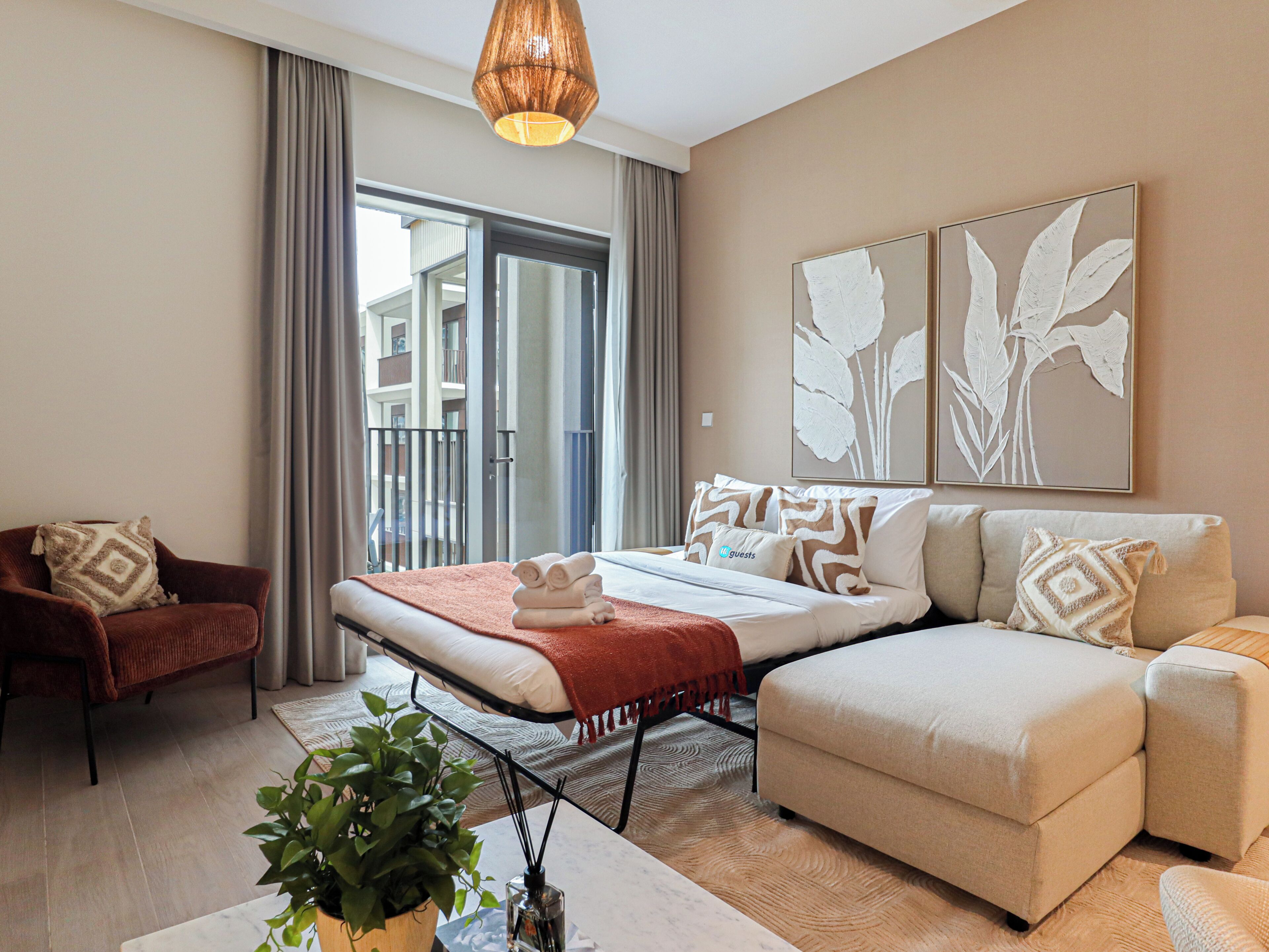 Lägenhet - balkong - utsikt mot kanalen | Vardagsrum