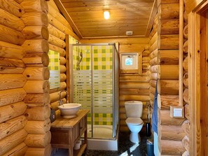 Shower - Outdoors Holten - Romantic Lodge met hottub & bath (Holten)