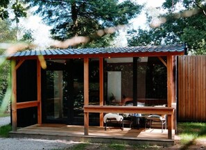 Terrace/patio - Outdoors Holten - Forest Cabin (Holten)