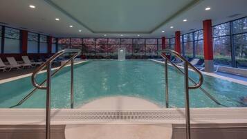 Indoor pool, a heated pool