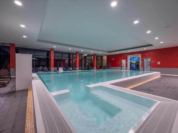 Indoor pool, a heated pool