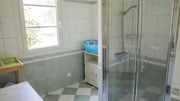 Shower, hair dryer