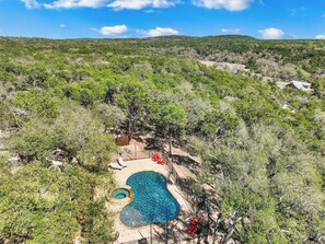Pool - Private 14 Acres | Pool, Pickleball, Hot Tub & Guest House with Views (Wimberley)