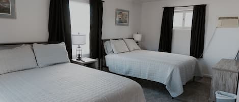 Laptop workspace, free WiFi, bed sheets