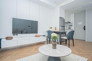 Classic Apartment, Balcony, Pool View | Interior - Coastal 1 bd apartment near the sea (Choeng Thale)