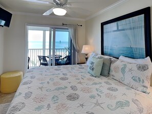 2 bedrooms, iron/ironing board, Internet, bed sheets - Pointe South 305 | Chic Coastal Getaway + Heated Pool (Fort Myers Beach)