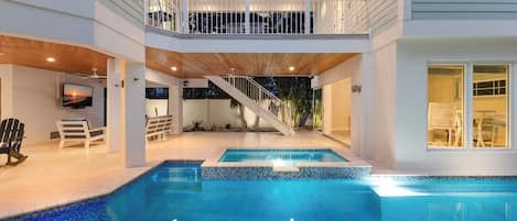 A heated pool