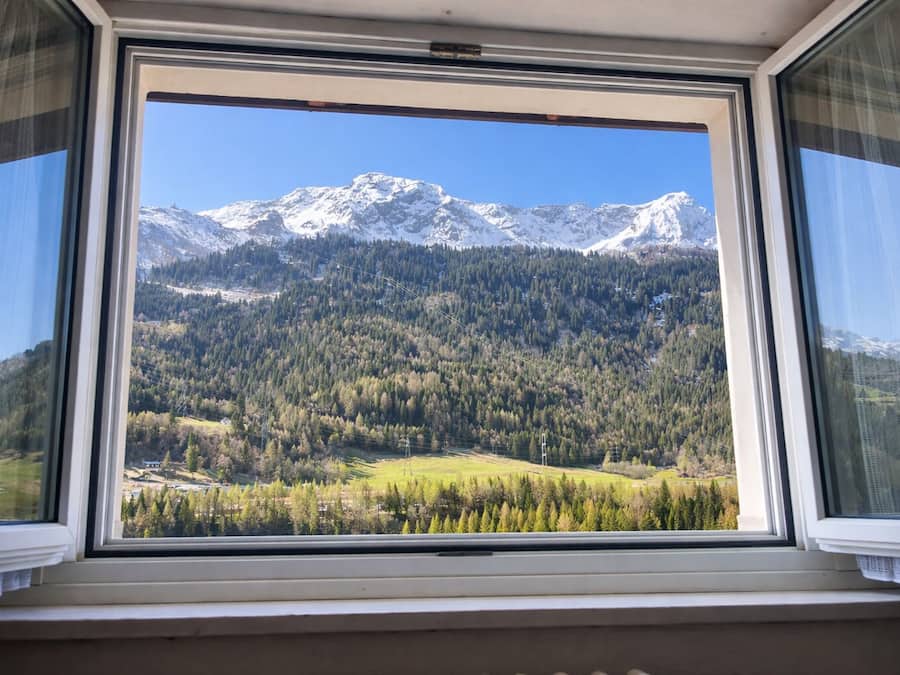 Vista des de l'allotjament