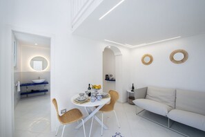 Living area - Casa Lucente - terrace sea view (Montepertuso)