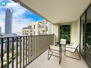 Apartment, Balcony, Canal View | Property grounds - 2BR  Apt in Dubai Creek Grove 3 (Dubai)