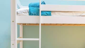 2 bedrooms, iron/ironing board, travel crib, WiFi