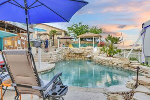 Pool - Moondance Villa, an idyllic 3-bedroom hidden gem getaway in Lago Vista Texas (Lago Vista)