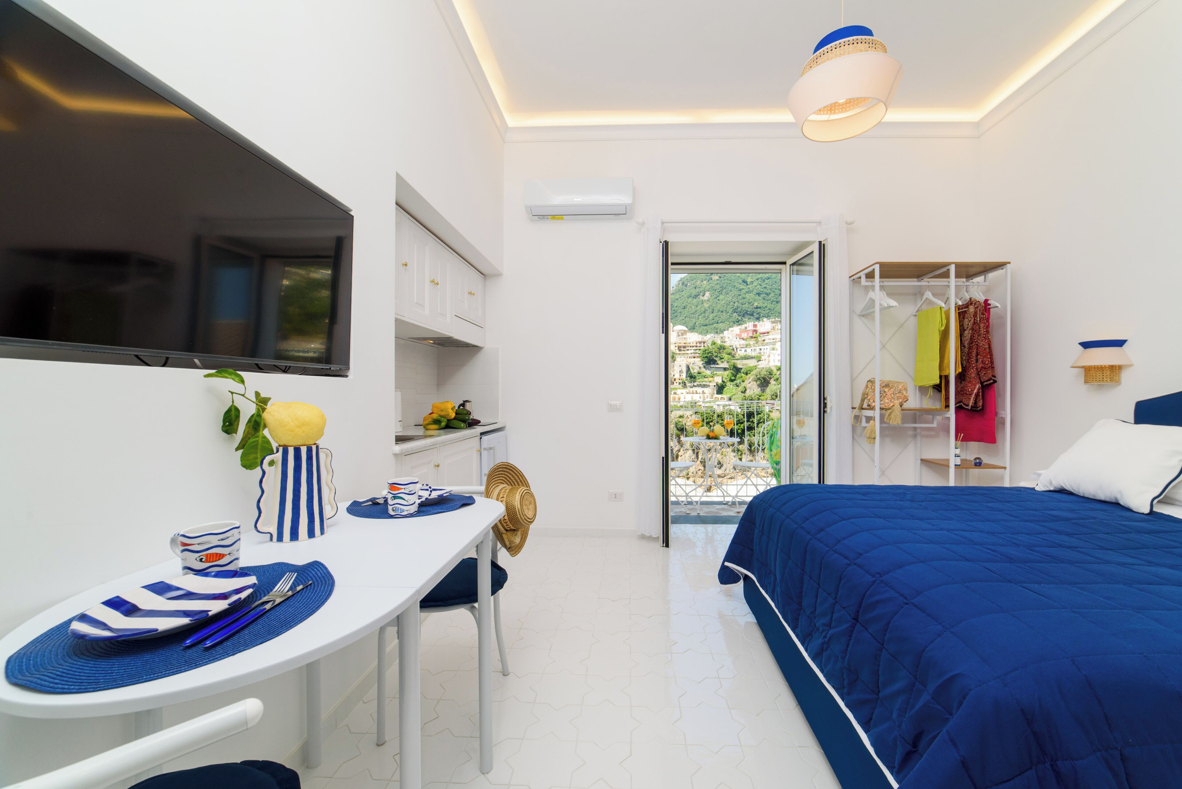 Apartment, Balkon, Stadtblick