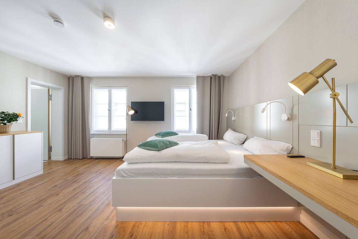 Iron/ironing board (on request), WiFi (free), bed sheets