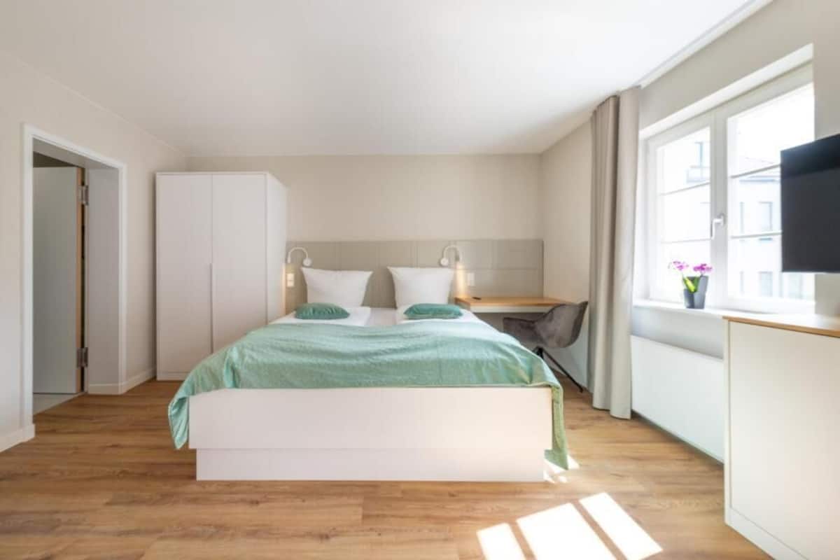 Iron/ironing board (on request), WiFi (free), bed sheets