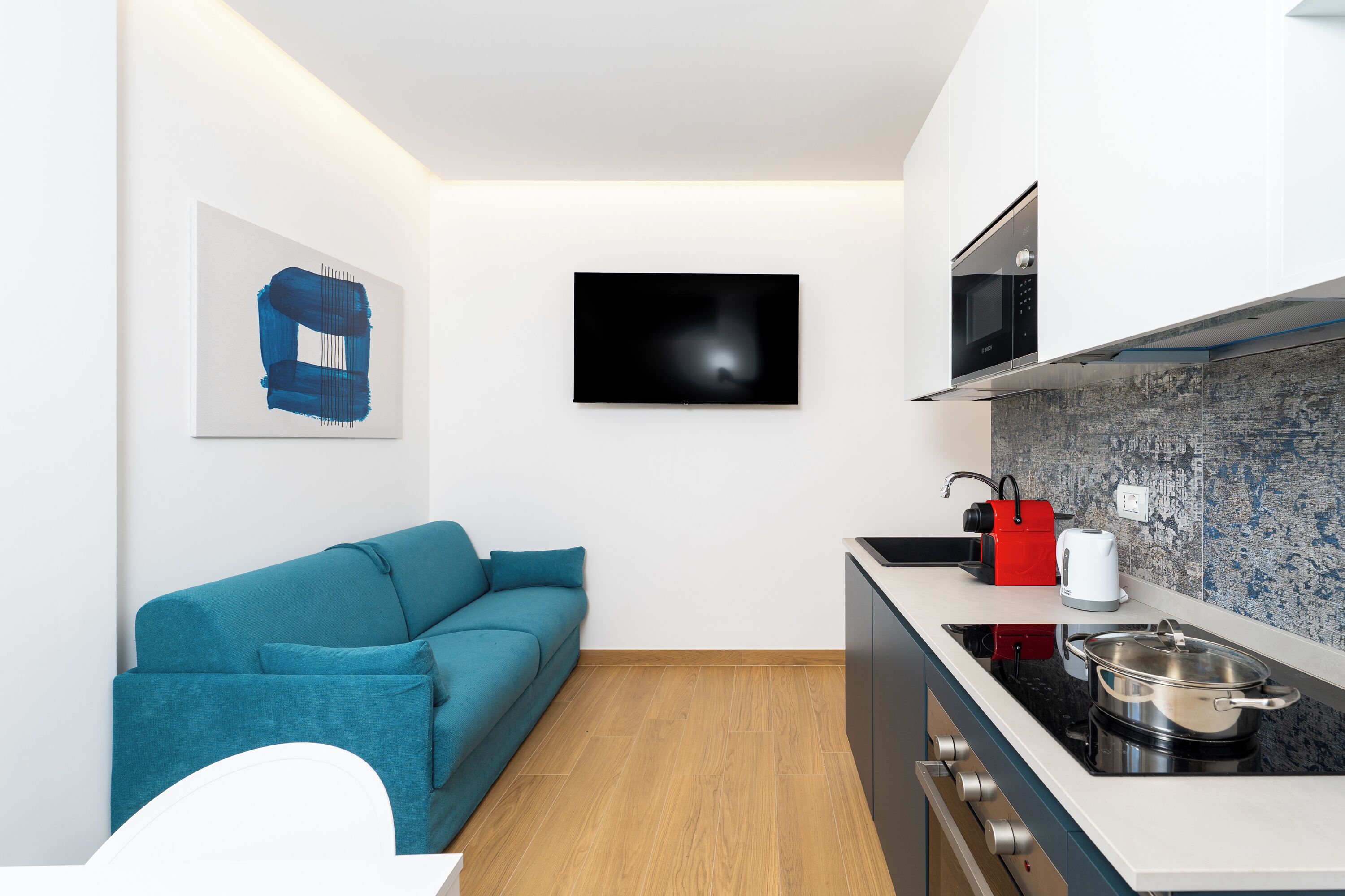 Apartamento, 2 habitaciones, balcón | Zona de estar