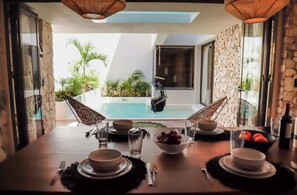 Dining - 4BR Villa w/ Private Pool &Lush Courtyard in Tulum (Tulum)