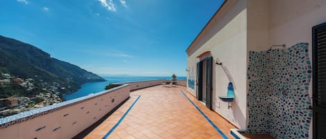Appartement, 2 chambres, vue mer | Terrasse/Patio