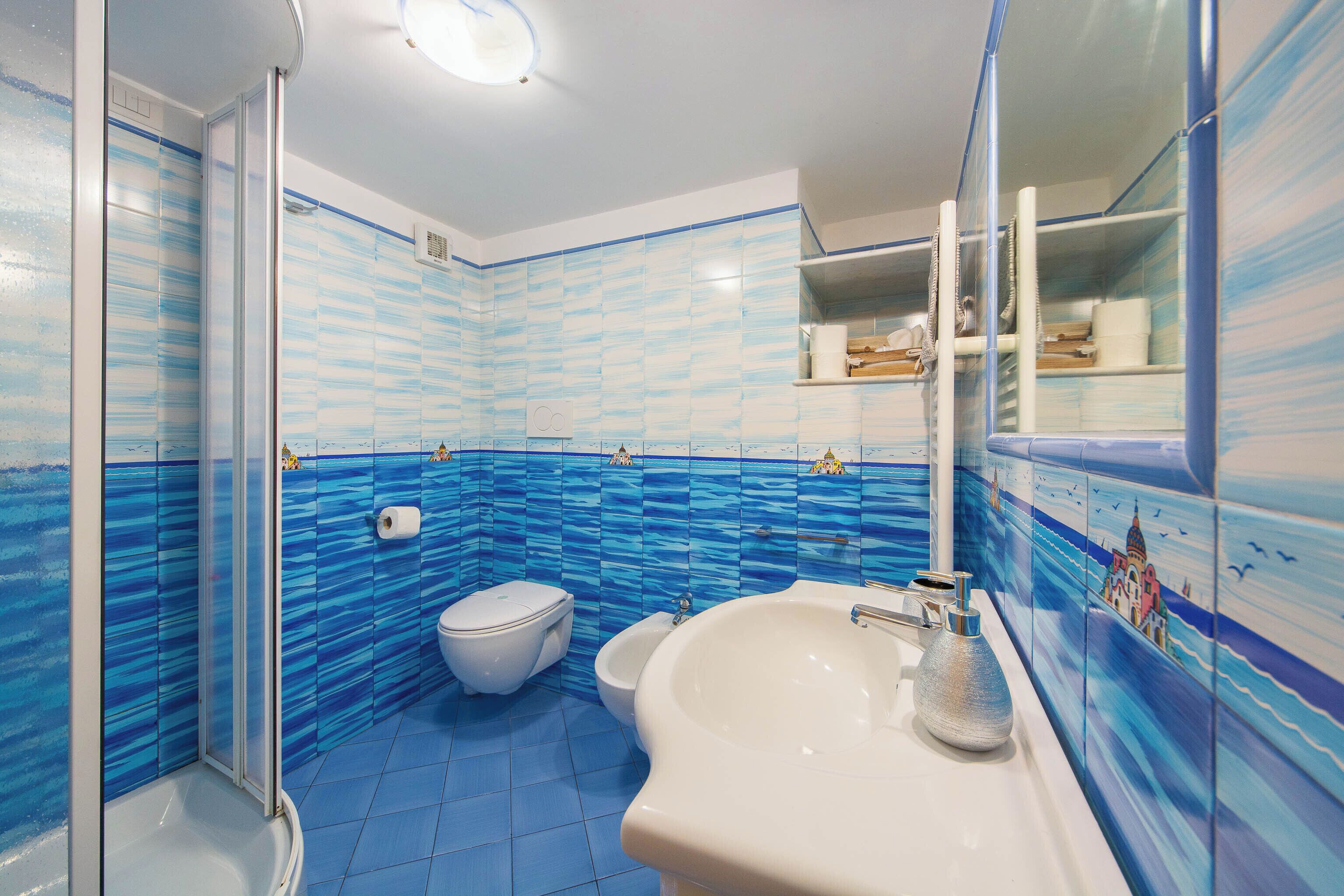 公寓, 2 间卧室, 海景 | 浴室