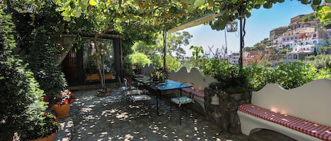 Apartment, 2 Bedrooms, Garden View | Terrace/patio