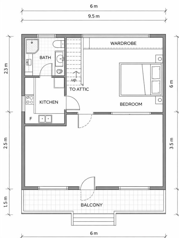 Quadruple Room | Floor plan